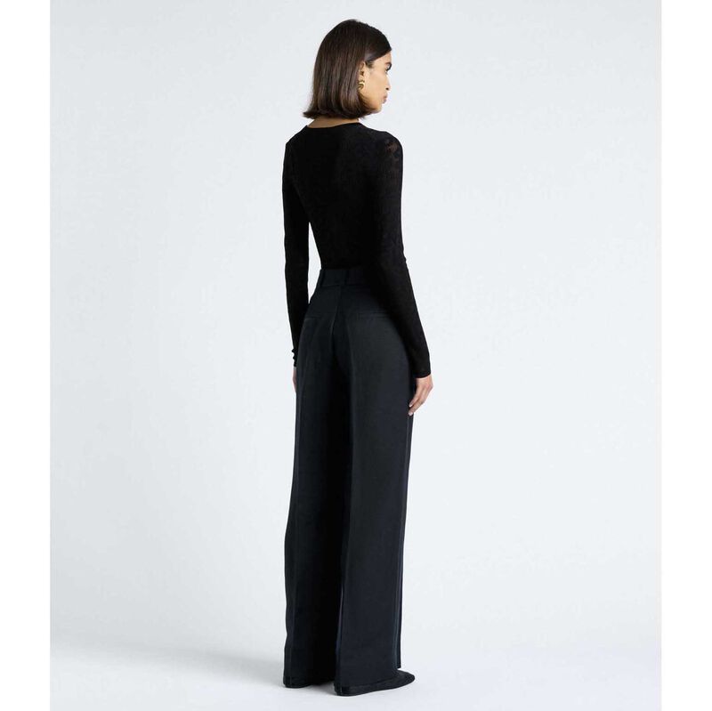 Cue Lustre Linen Blend Wide Leg Pant image number 5